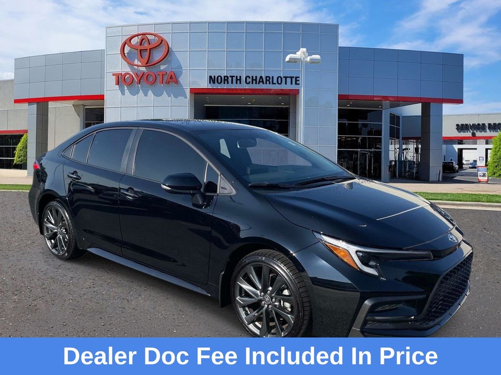 Midnight Black Metallic 2025 Toyota Corolla Sedan Front-Wheel Drive Continuously Variable Transmission