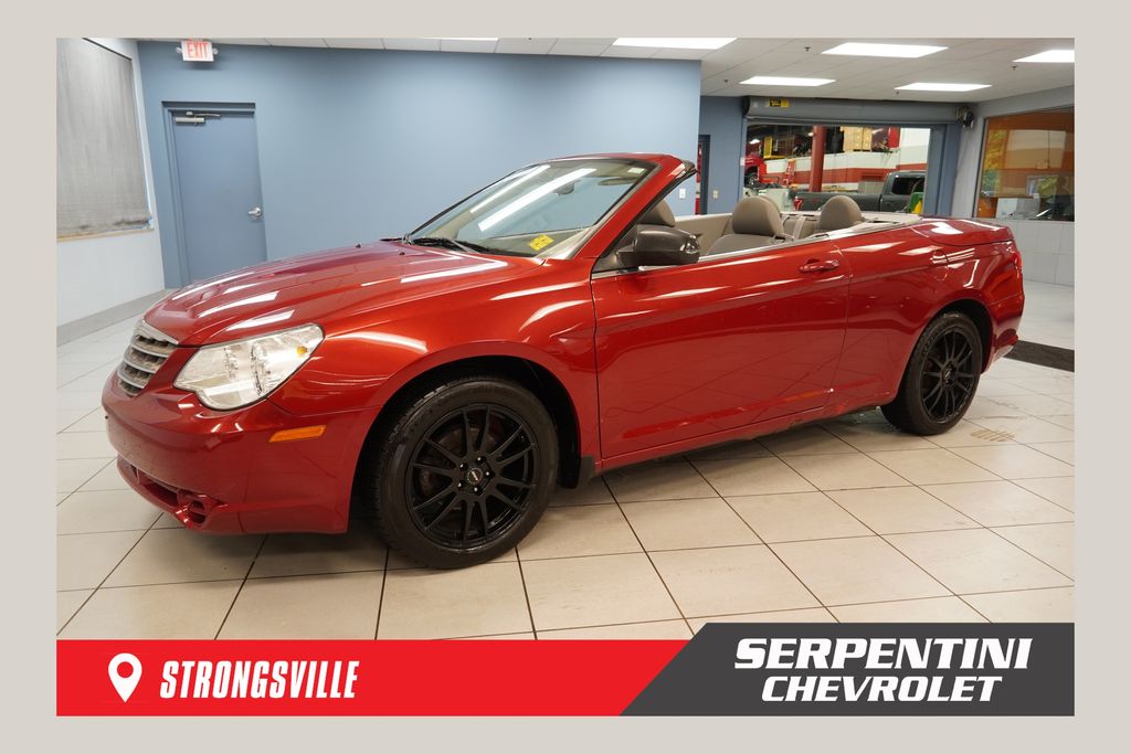 Inferno Red Crystal Pearlcoat/Black Vinyl Top 2008 Chrysler Sebring Convertible Front-Wheel Drive 4-Speed Automatic