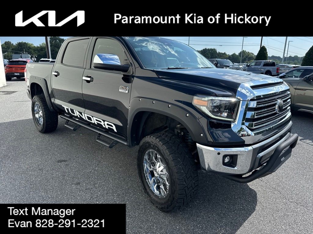 Midnight Black Metallic 2020 Toyota Tundra Pickup Truck Four-Wheel Drive 6-Speed Automatic