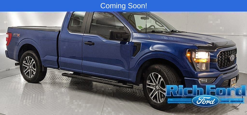 Atlas Blue Metallic 2023 Ford F-150 XL SuperCab RWD Pickup Truck 4X2 Automatic