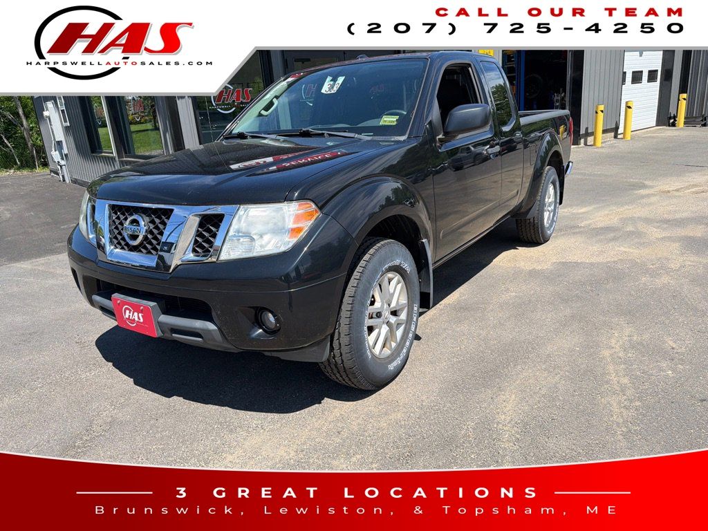 Super Black 2014 Nissan Frontier SV V6 King Cab 4WD Pickup Truck Four-Wheel Drive 5-Speed Automatic Overdrive