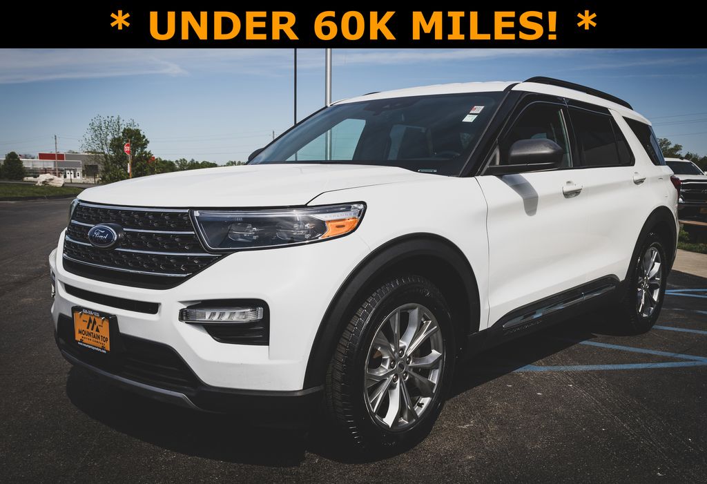 White Metallic 2020 Ford Explorer XLT RWD SUV / Crossover Rear-Wheel Drive Automatic