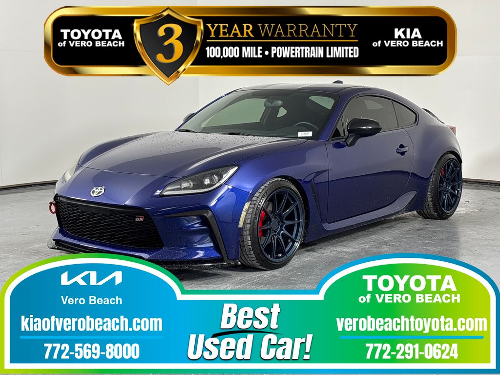 Blue 2023 Toyota GR86 RWD Coupe Rear-Wheel Drive 6-Speed Manual