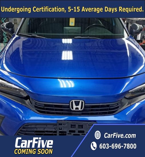 Blue 2024 Honda Civic Sedan Front-Wheel Drive Continuously Variable Transmission
