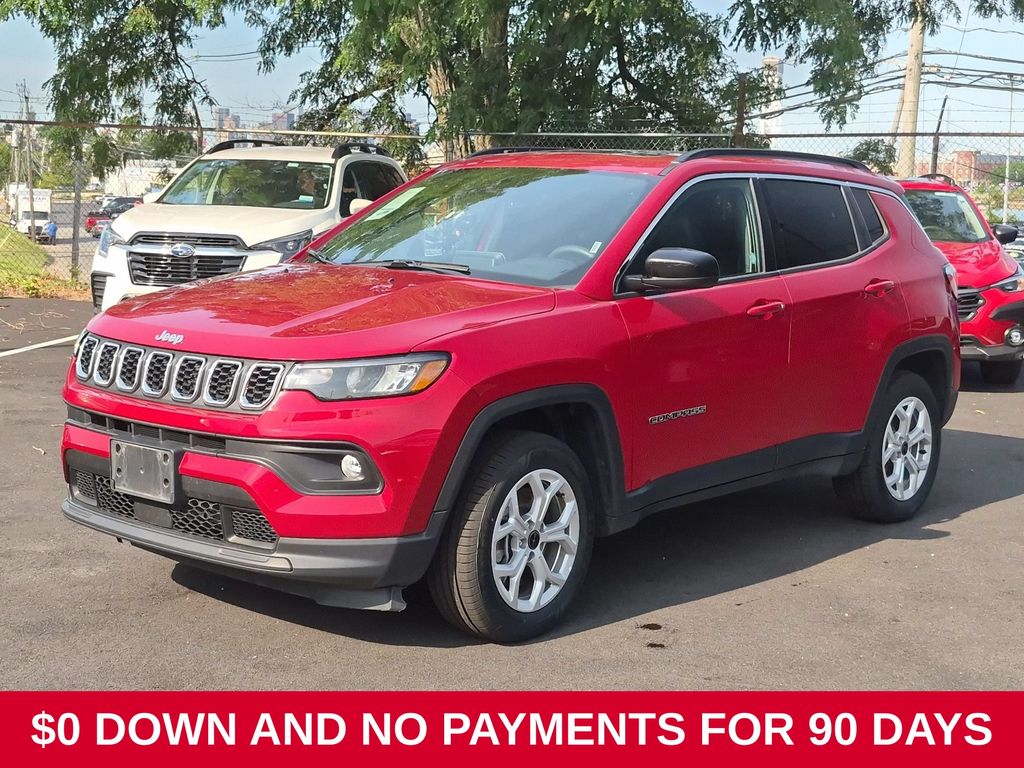 Red Hot Pearlcoat 2025 Jeep Compass SUV / Crossover Four-Wheel Drive 8-Speed Automatic