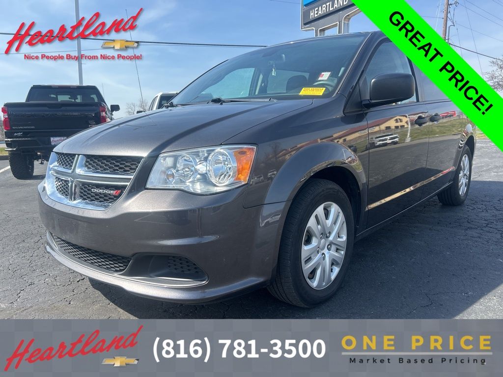 Gray (Granite Crystal Metallic Clearcoat) 2020 Dodge Grand Caravan SE FWD Minivan Front-Wheel Drive 6-Speed Automatic