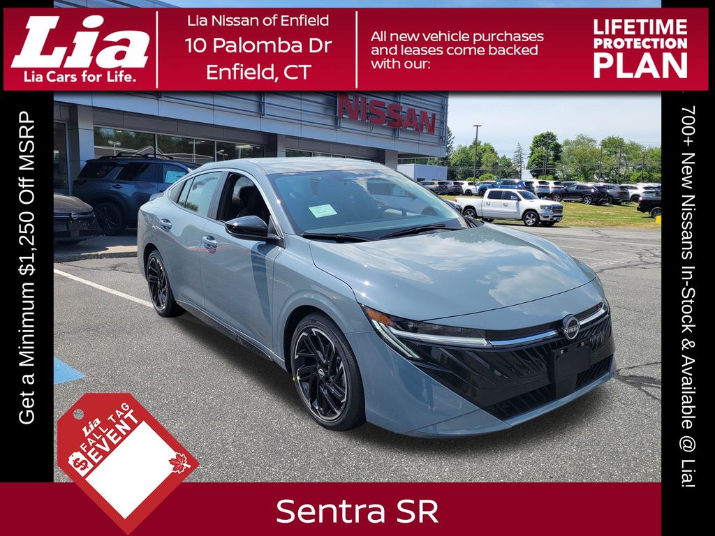 Gray Metallic 2026 Nissan Sentra Sedan Front-Wheel Drive Continuously Variable Transmission