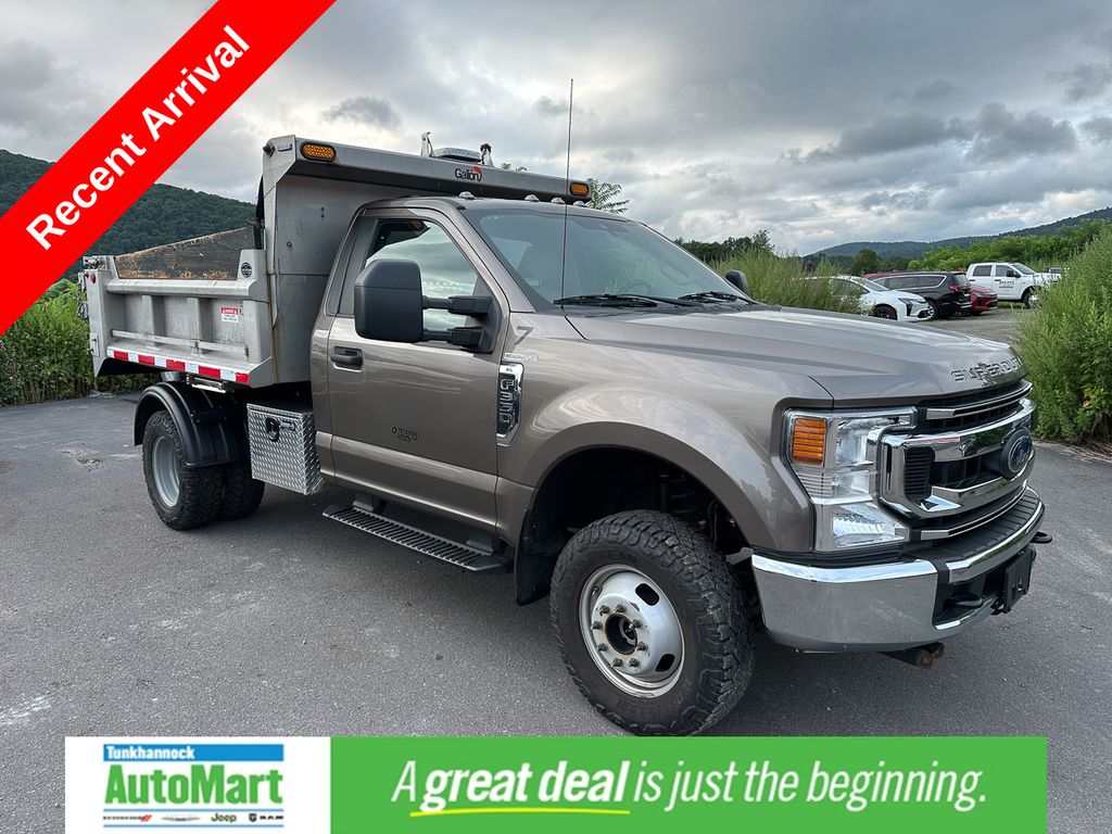 Stone Gray Metallic 2021 Ford F-350 Super Duty Chassis Pickup Truck Four-Wheel Drive Automatic