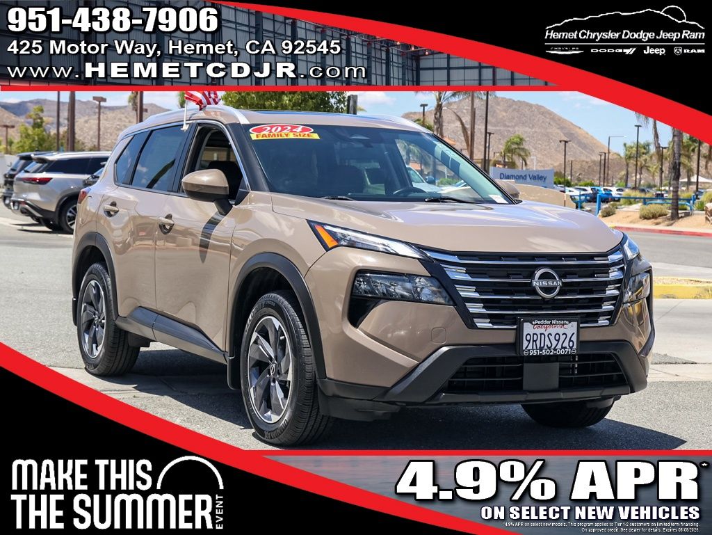 Baja Storm Metallic 2024 Nissan Rogue SUV / Crossover Front-Wheel Drive Continuously Variable Transmission