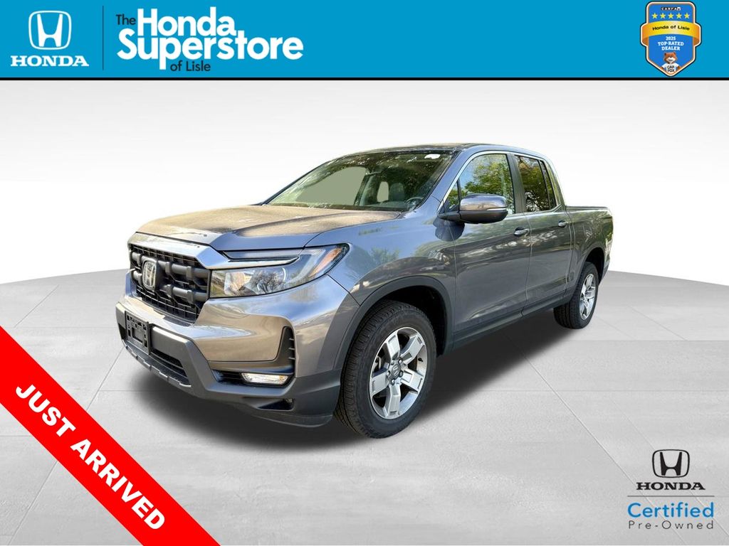 Gray (Modern Steel) 2025 Honda Ridgeline RTL AWD Pickup Truck All-Wheel Drive 9-Speed Automatic
