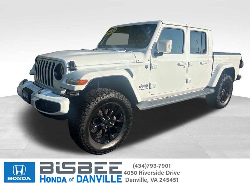 Bright White Clearcoat 2023 Jeep Gladiator Pickup Truck Four-Wheel Drive 8-Speed Automatic