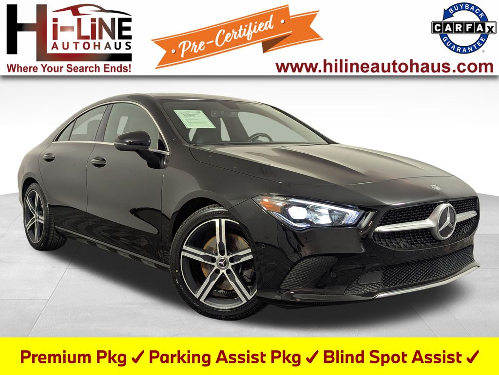 Night Black 2020 Mercedes-Benz CLA 250 FWD Coupe Front-Wheel Drive 7-Speed Automatic