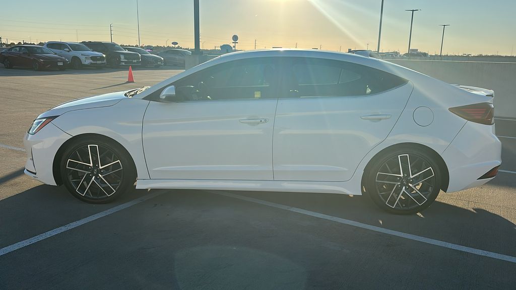 2019 Hyundai Elantra Sport White at DeMontrond Mazda