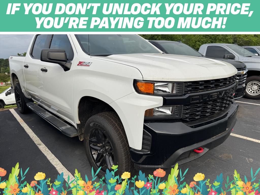 Summit White 2020 Chevrolet Silverado 1500 Pickup Truck Four-Wheel Drive 6-Speed Automatic Overdrive