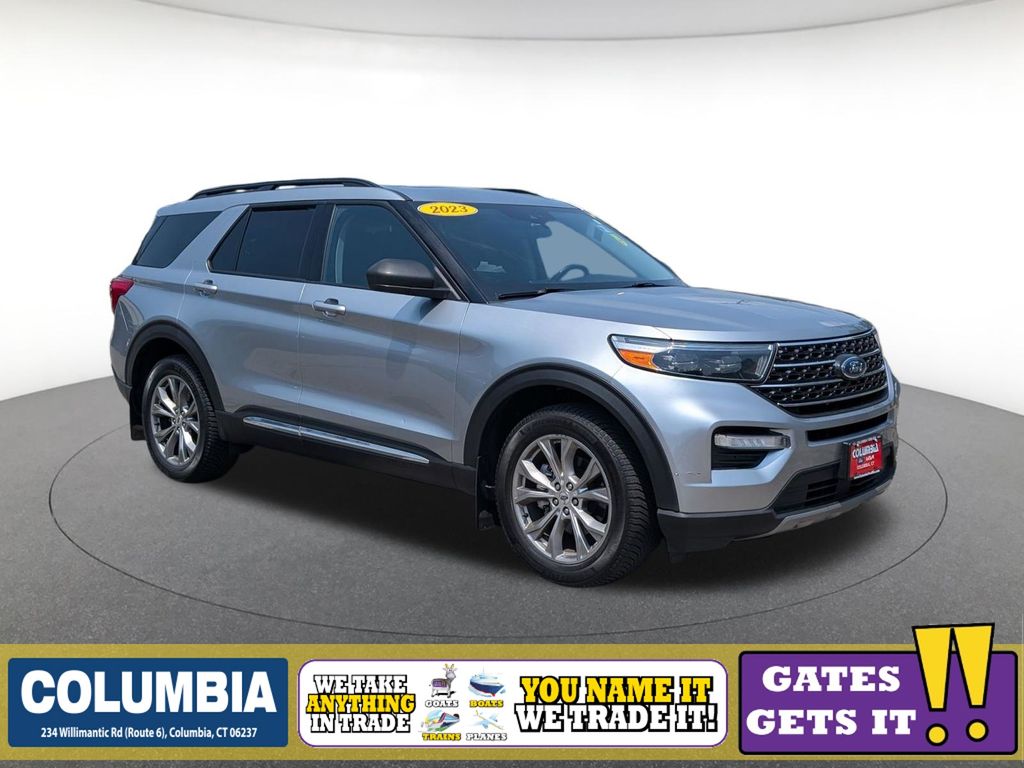 Silver Metallic 2023 Ford Explorer SUV / Crossover All-Wheel Drive Automatic