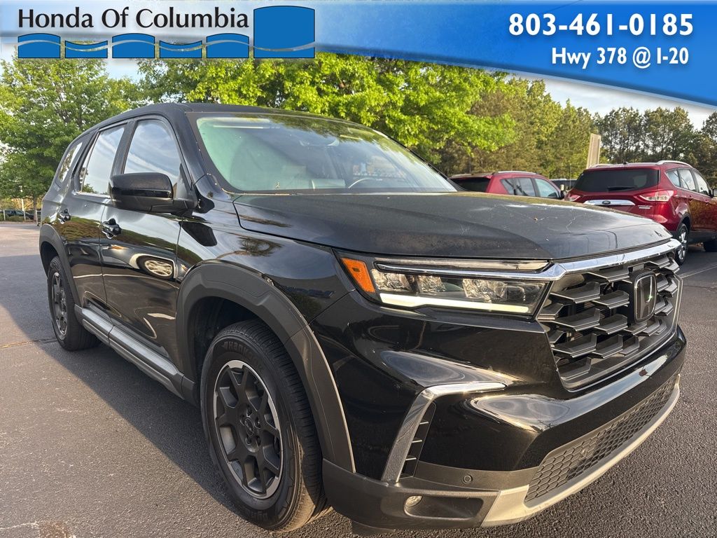 Crystal Black Pearl 2023 Honda Pilot EX-L FWD SUV / Crossover Front-Wheel Drive Automatic