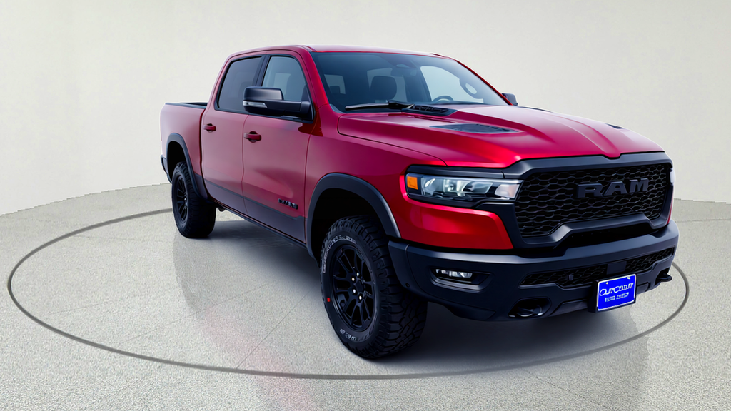 Delmonico Red Pearlcoat 2025 RAM 1500 Rebel Crew Cab 4WD Pickup Truck Four-Wheel Drive 8-Speed Automatic