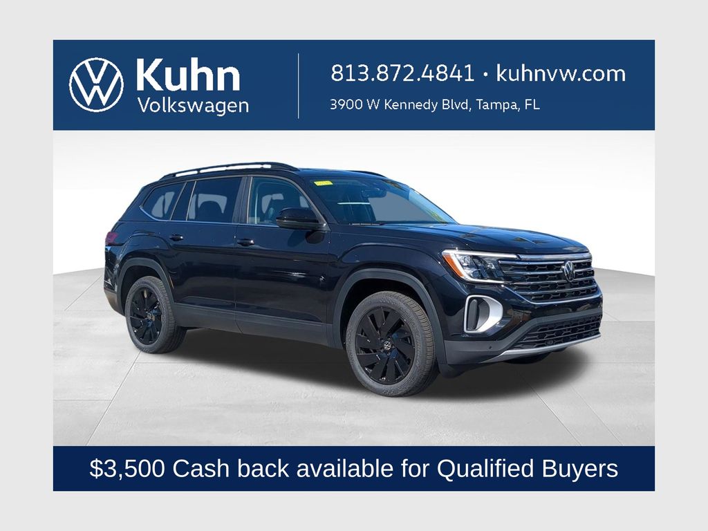 Deep Black Pearl 2026 Volkswagen Atlas SUV / Crossover Front-Wheel Drive 8-Speed Automatic