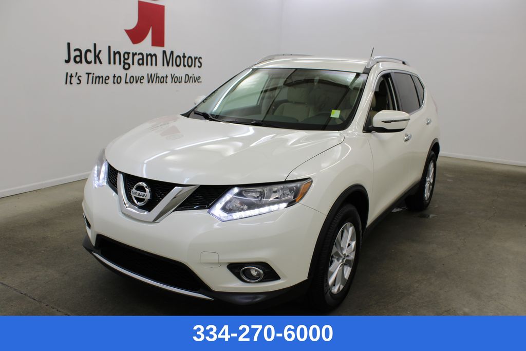 Pearl White 2016 Nissan Rogue SUV / Crossover Front-Wheel Drive Continuously Variable Transmission