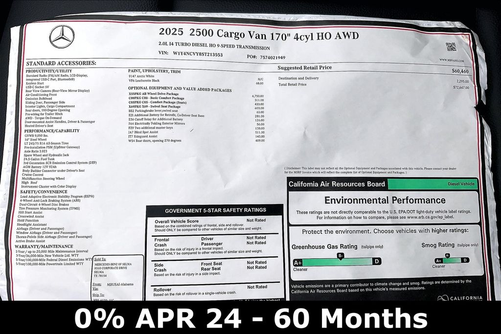 2025 Mercedes-Benz Sprinter Cargo Van Base - Photo 19