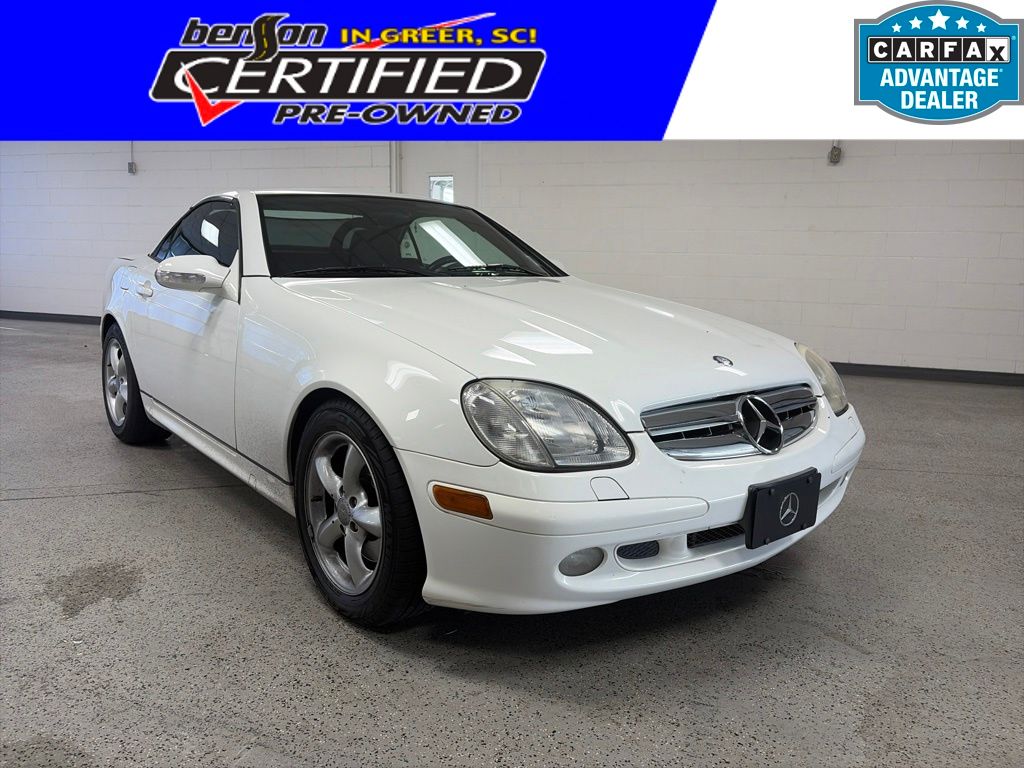 Alabaster White 2002 Mercedes-Benz SLK Convertible Rear-Wheel Drive 5-Speed Automatic Overdrive