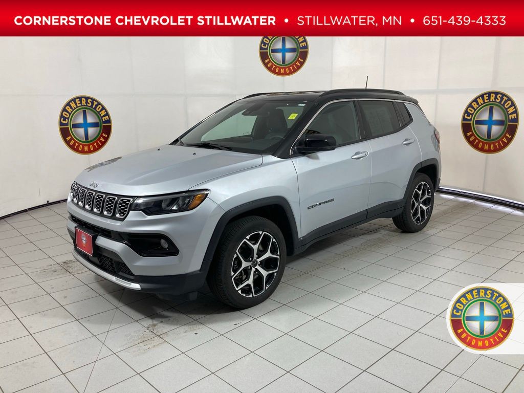 Silver Zynith Metallic Clearcoat 2025 Jeep Compass Limited 4WD SUV / Crossover Four-Wheel Drive 8-Speed Automatic