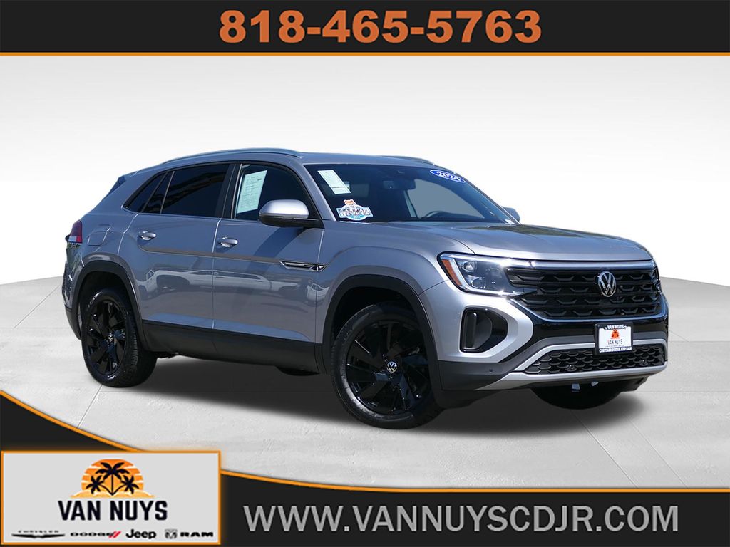 Silver Mist Metallic 2024 Volkswagen Atlas Cross Sport SUV / Crossover All-Wheel Drive 8-Speed Automatic