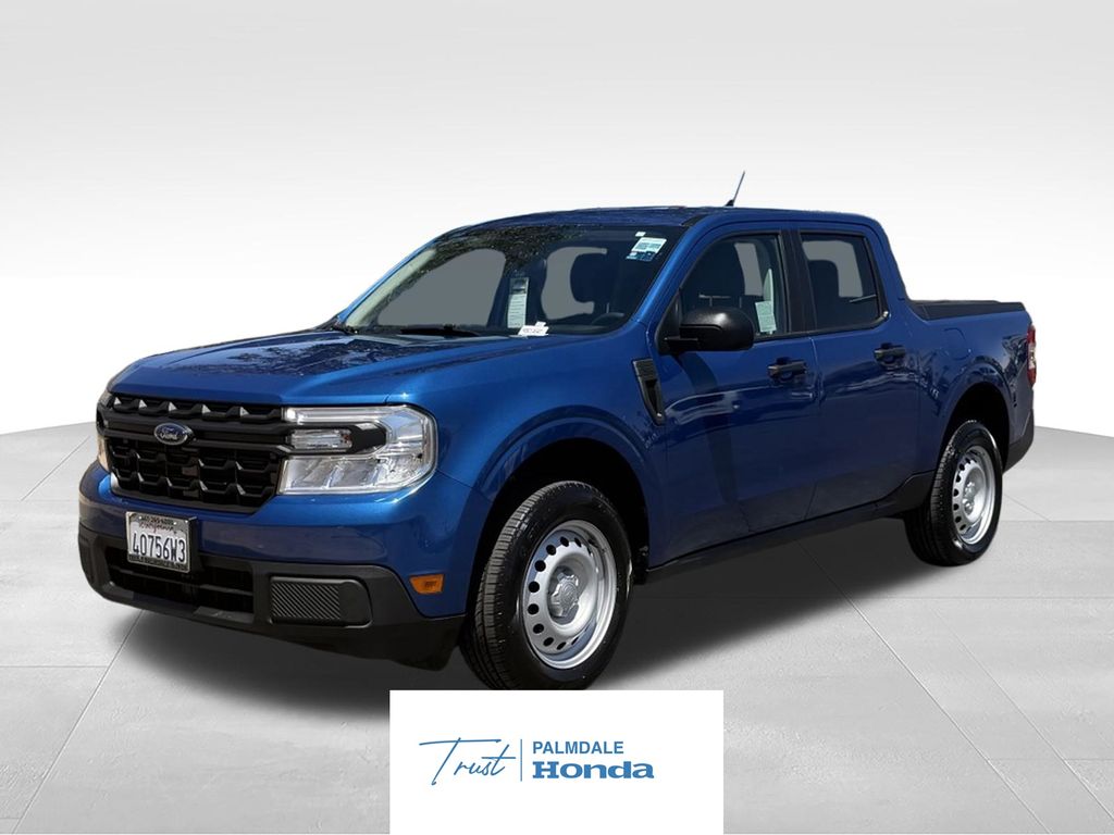 Atlas Blue Metallic 2023 Ford Maverick Pickup Truck Front-Wheel Drive Continuously Variable Transmission