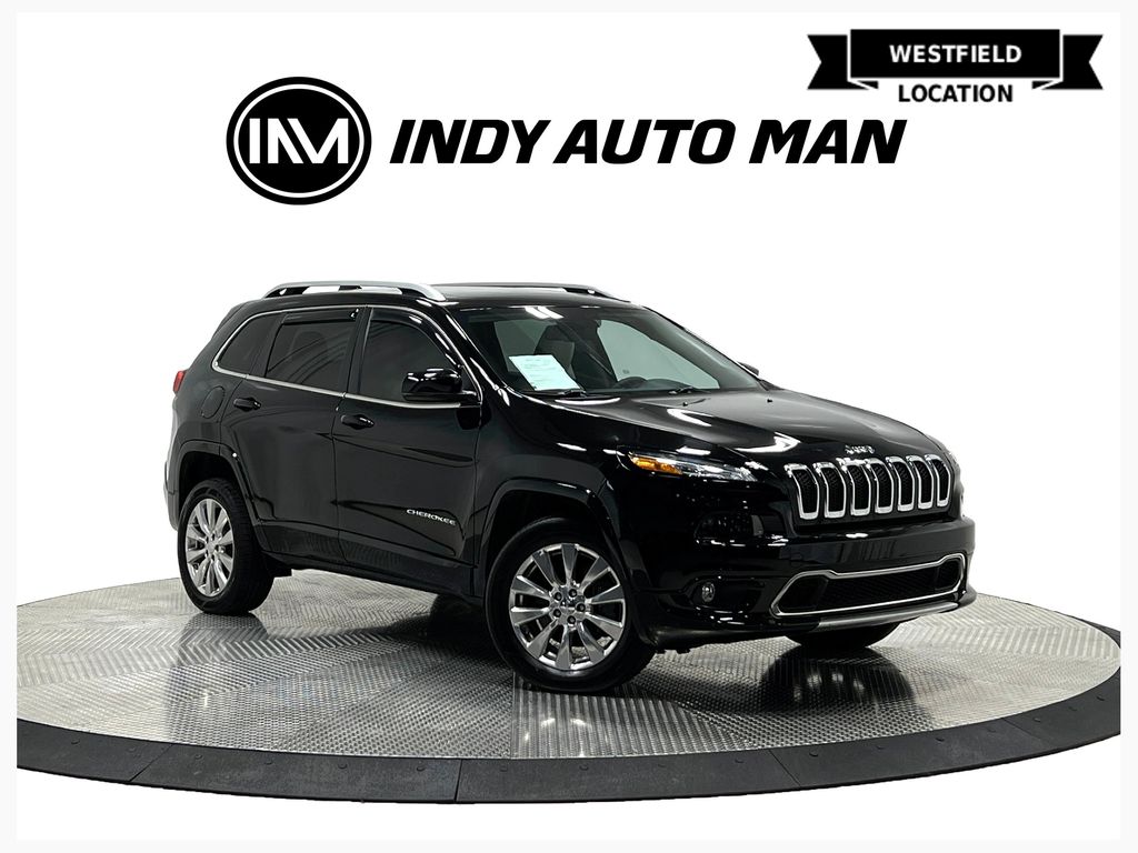 Diamond Black Crystal Pearlcoat 2018 Jeep Cherokee Overland 4WD SUV / Crossover Four-Wheel Drive 9-Speed Automatic