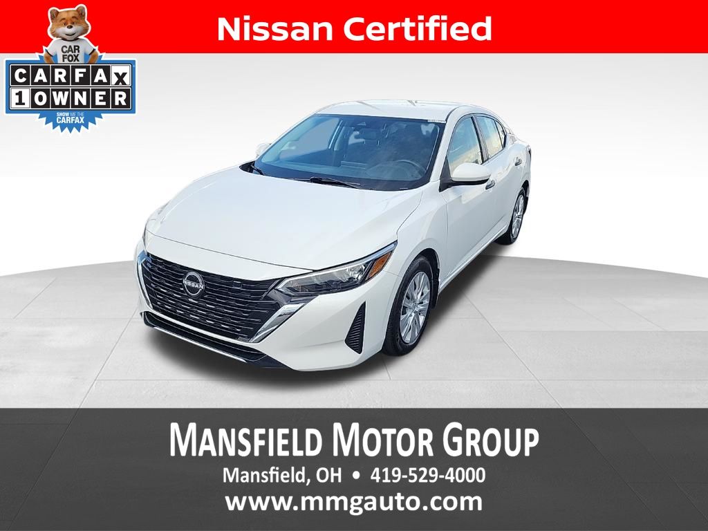 White (Fresh Powder) 2025 Nissan Sentra Sedan Front-Wheel Drive Continuously Variable Transmission