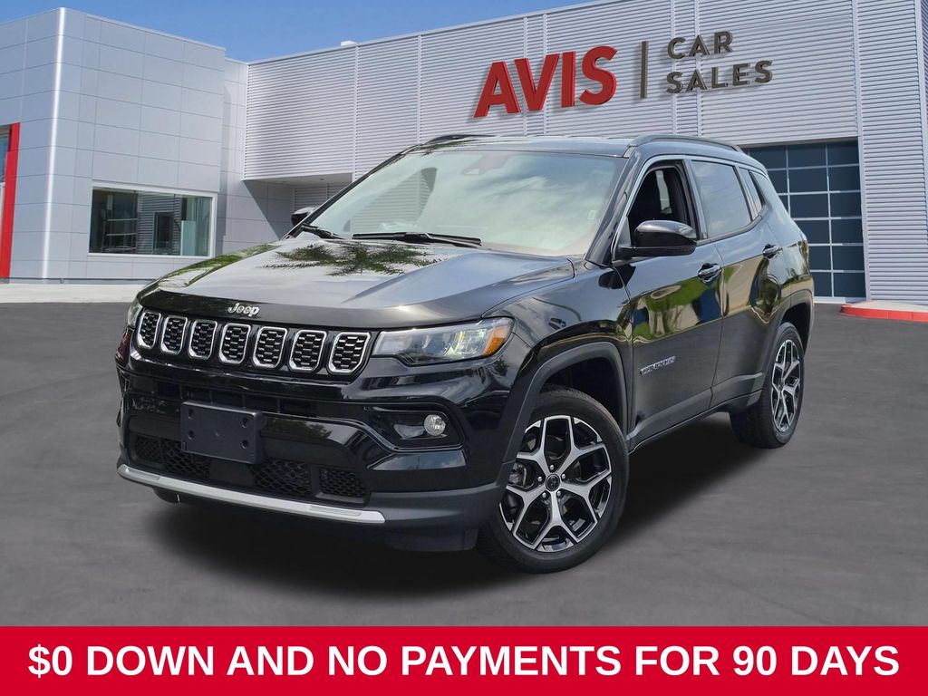 Diamond Black Crystal PC 2025 Jeep Compass SUV / Crossover Four-Wheel Drive 8-Speed Automatic
