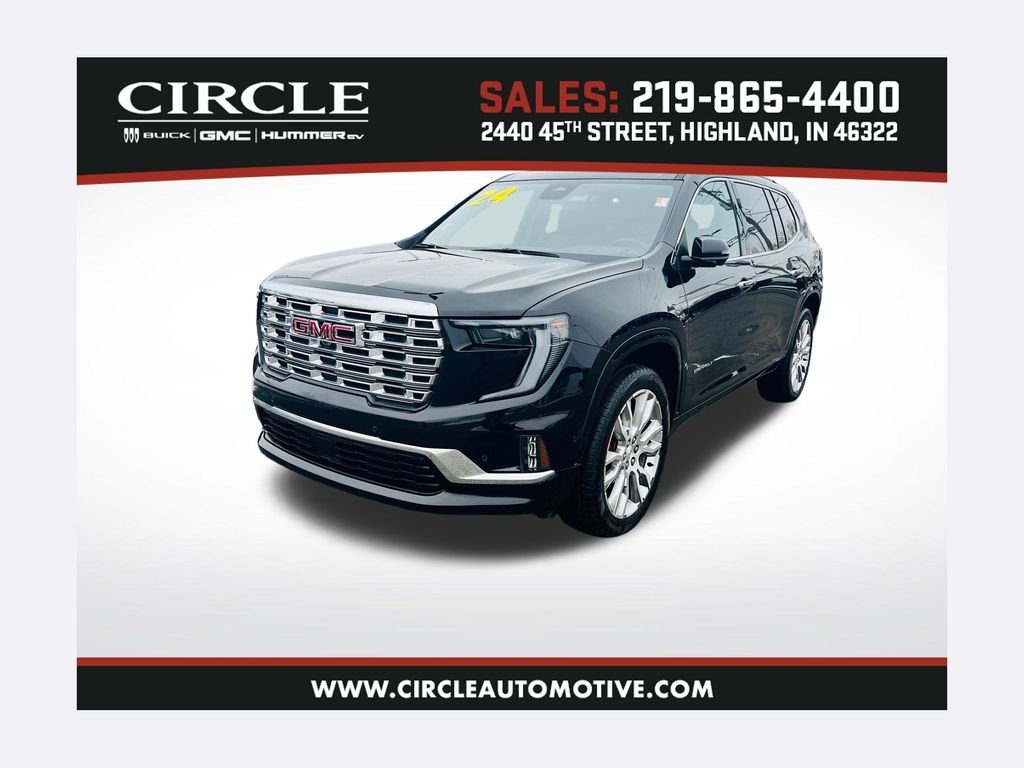 Black (Ebony Twilight Metallic) 2024 GMC Acadia Denali AWD SUV / Crossover Four-Wheel Drive 8-Speed Automatic