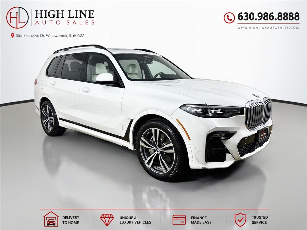 Alpine White 2019 BMW X7 SUV / Crossover All-Wheel Drive 8-Speed Automatic
