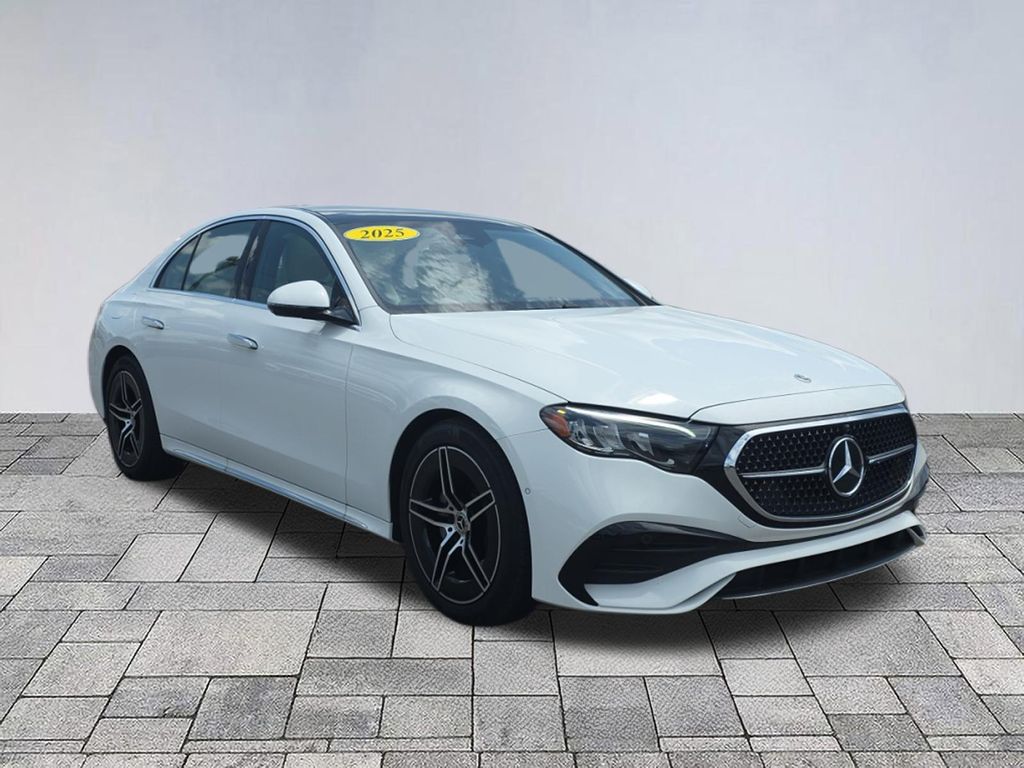 Polar White 2025 Mercedes-Benz E-Class Sedan Rear-Wheel Drive 9-Speed Automatic