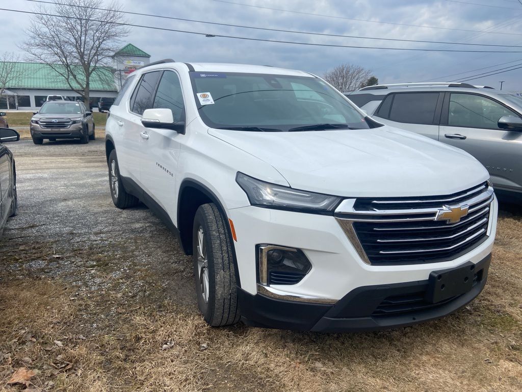 Summit White 2023 Chevrolet Traverse LT Cloth AWD SUV / Crossover Four-Wheel Drive 9-Speed Automatic