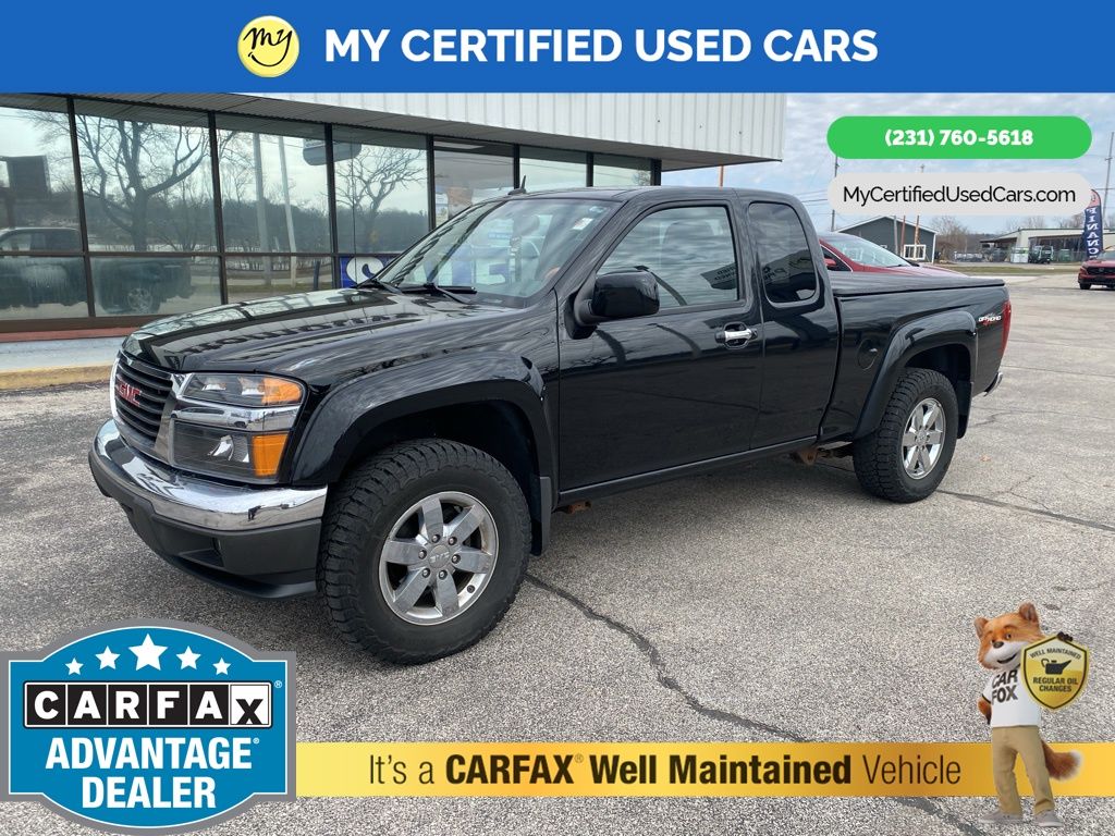 Onyx Black 2011 GMC Canyon SLE1 Ext. Cab 4WD Pickup Truck Four-Wheel Drive 4-Speed Automatic Overdrive