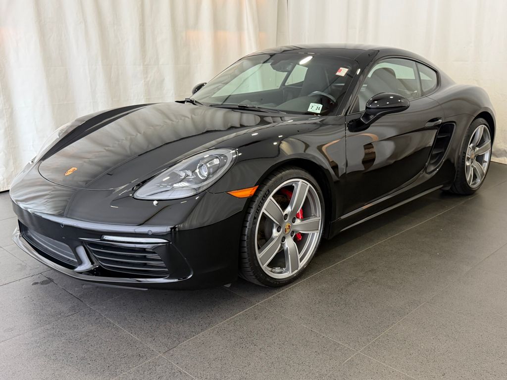 Black 2019 Porsche 718 Cayman Coupe Rear-Wheel Drive 7-Speed Automatic