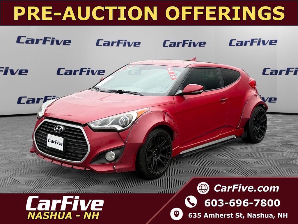 Boston Red Metallic 2016 Hyundai Veloster Turbo FWD Coupe Front-Wheel Drive 6-Speed Manual