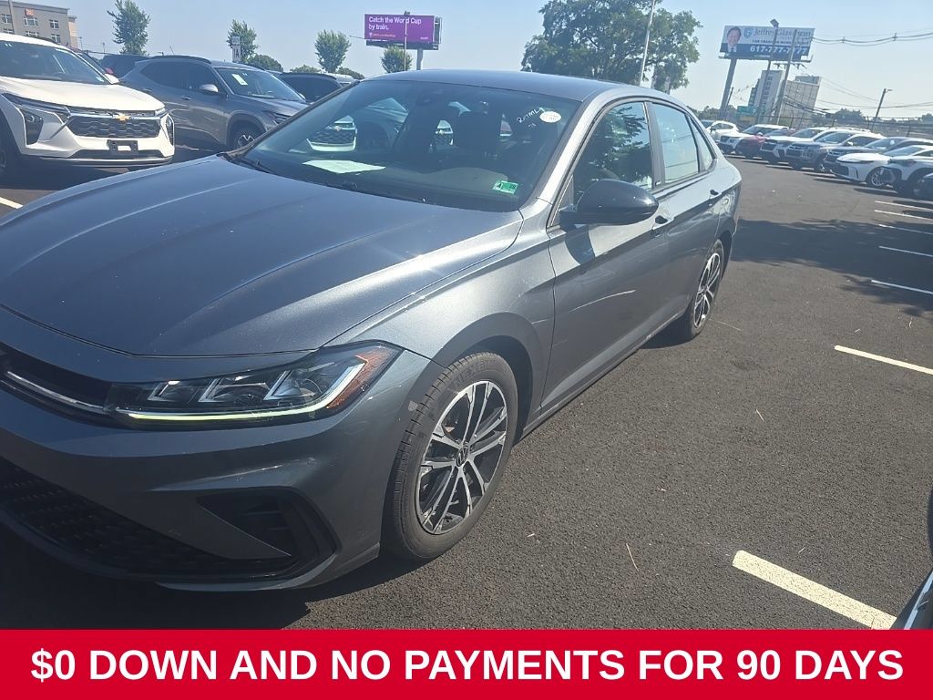 Gray 2025 Volkswagen Jetta Sedan Front-Wheel Drive 8-Speed Automatic