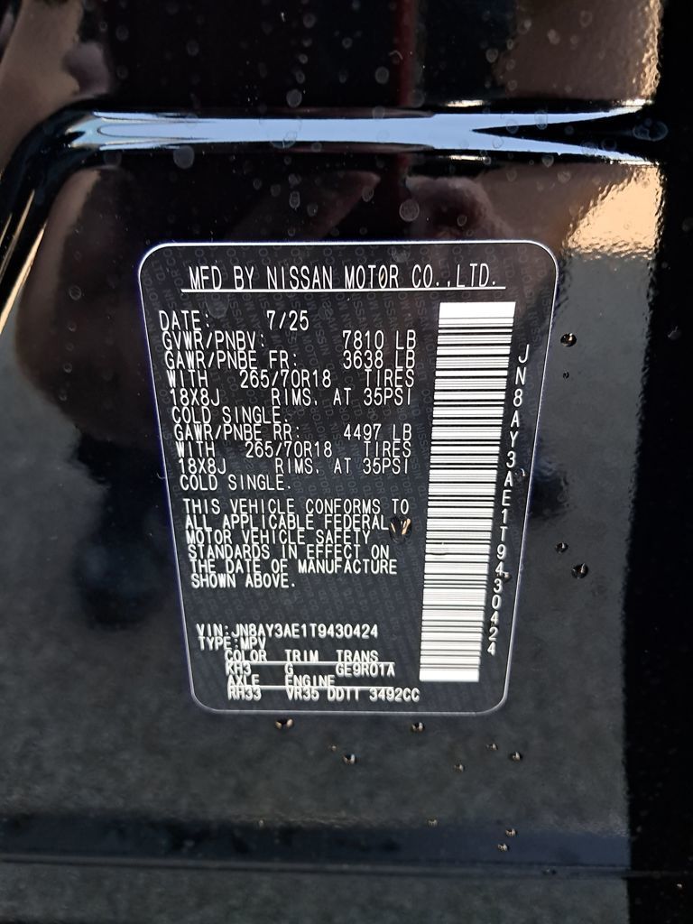 2026 Nissan Armada SV Black at John Sisson Motors