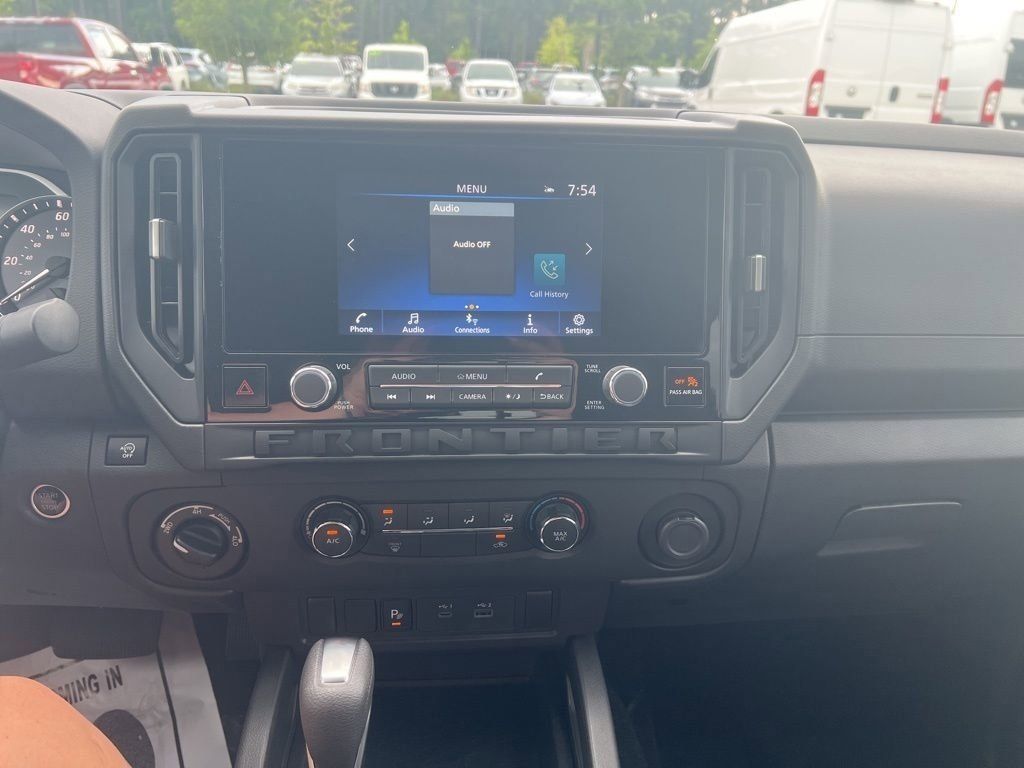 2025 Glacier White Nissan Frontier S 4X4 Truck