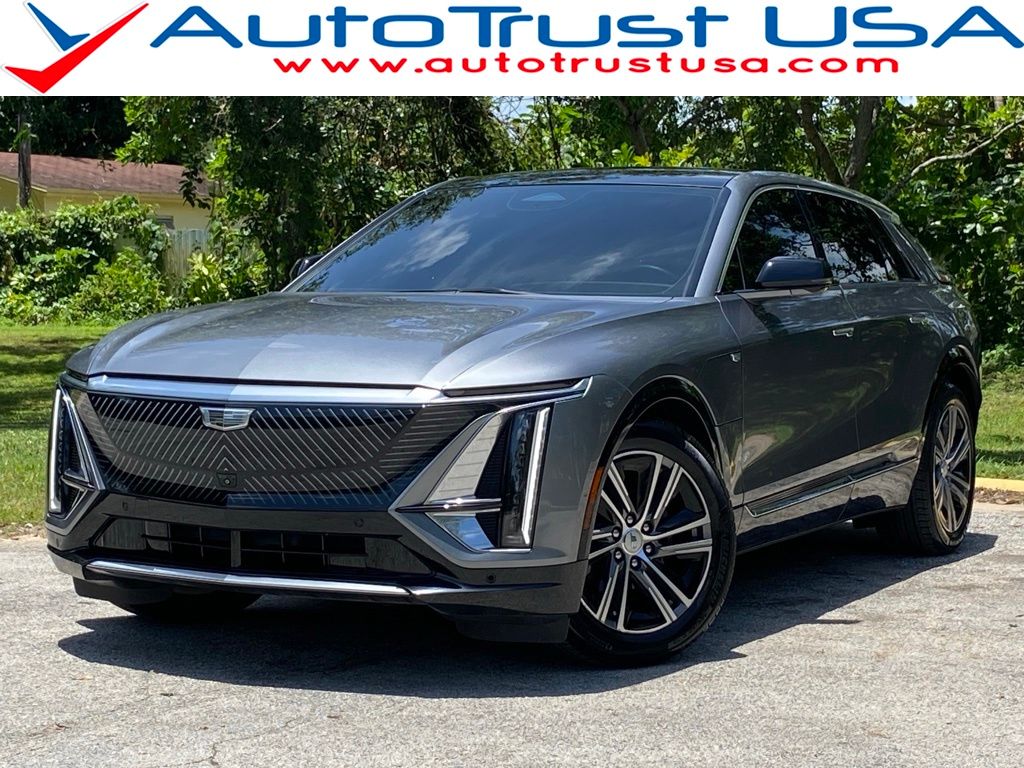 Gray (Satin Steel Metallic) 2023 Cadillac LYRIQ SUV / Crossover Rear-Wheel Drive 1-Speed Automatic