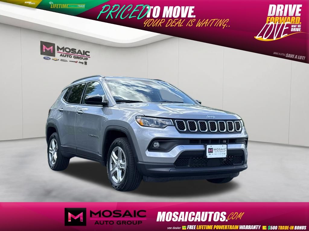 Silver Zynith Metallic Clearcoat 2024 Jeep Compass SUV / Crossover Four-Wheel Drive 8-Speed Automatic