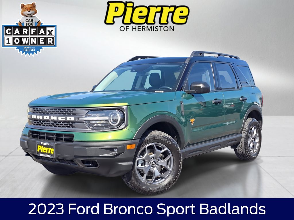 Green Metallic 2023 Ford Bronco Sport Badlands AWD SUV / Crossover All-Wheel Drive 8-Speed Automatic