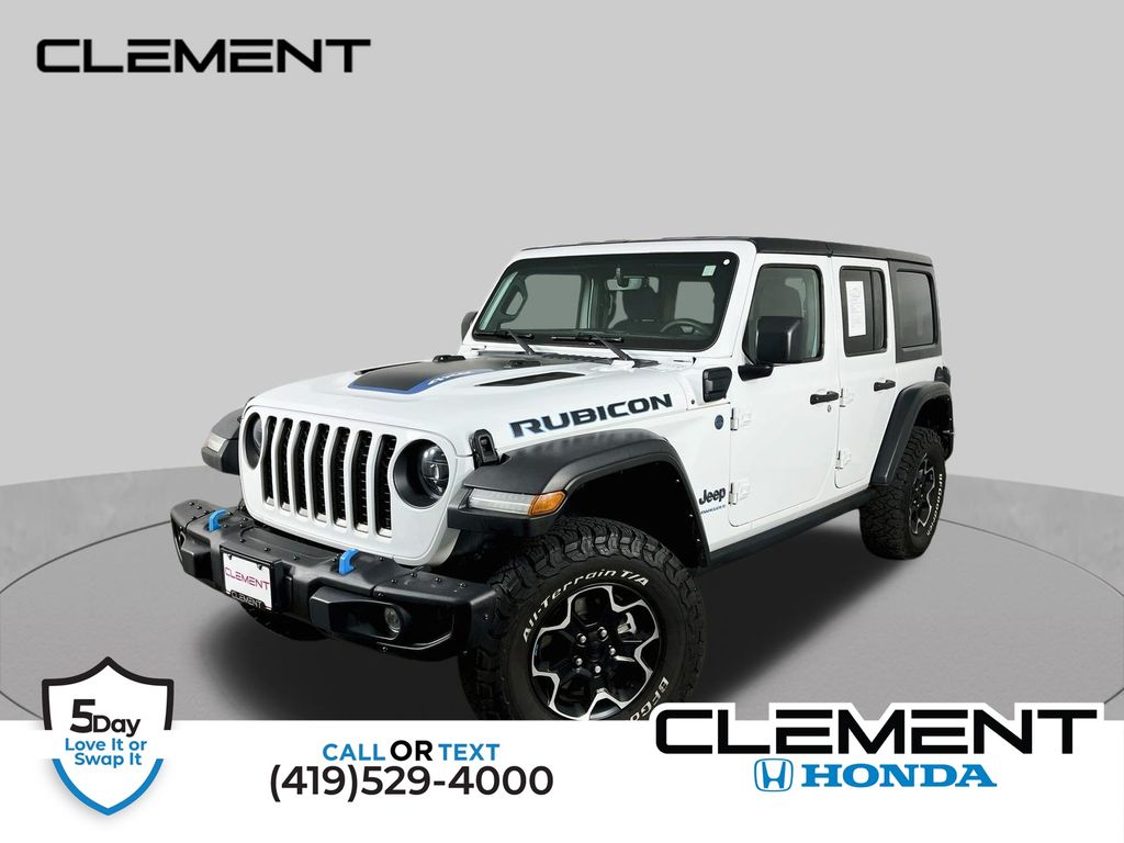 Bright White Clearcoat 2023 Jeep Wrangler 4xe SUV / Crossover Four-Wheel Drive 8-Speed Automatic