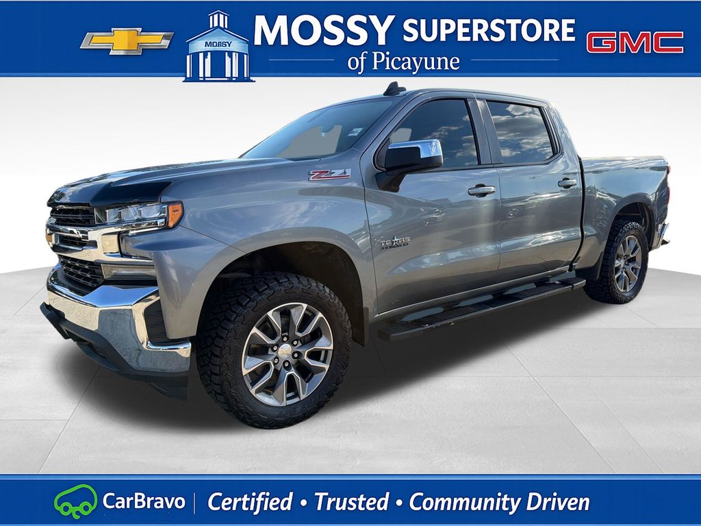 Gray (Satin Steel Metallic) 2021 Chevrolet Silverado 1500 Pickup Truck Four-Wheel Drive 8-Speed Automatic