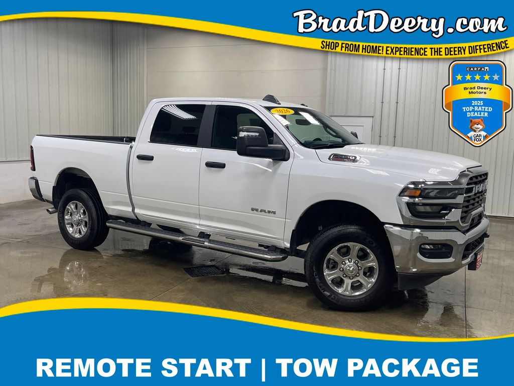 Bright White Clearcoat 2026 RAM 2500 Pickup Truck Four-Wheel Drive 8-Speed Automatic
