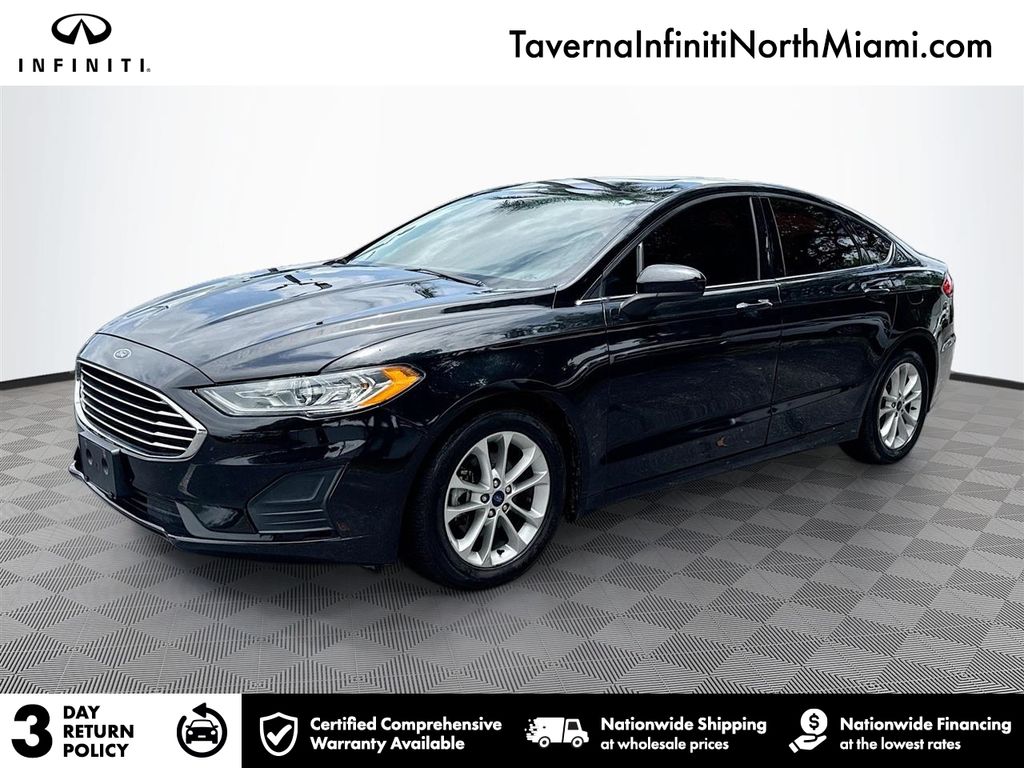 Black Metallic 2020 Ford Fusion SE FWD Sedan Front-Wheel Drive 6-Speed Automatic