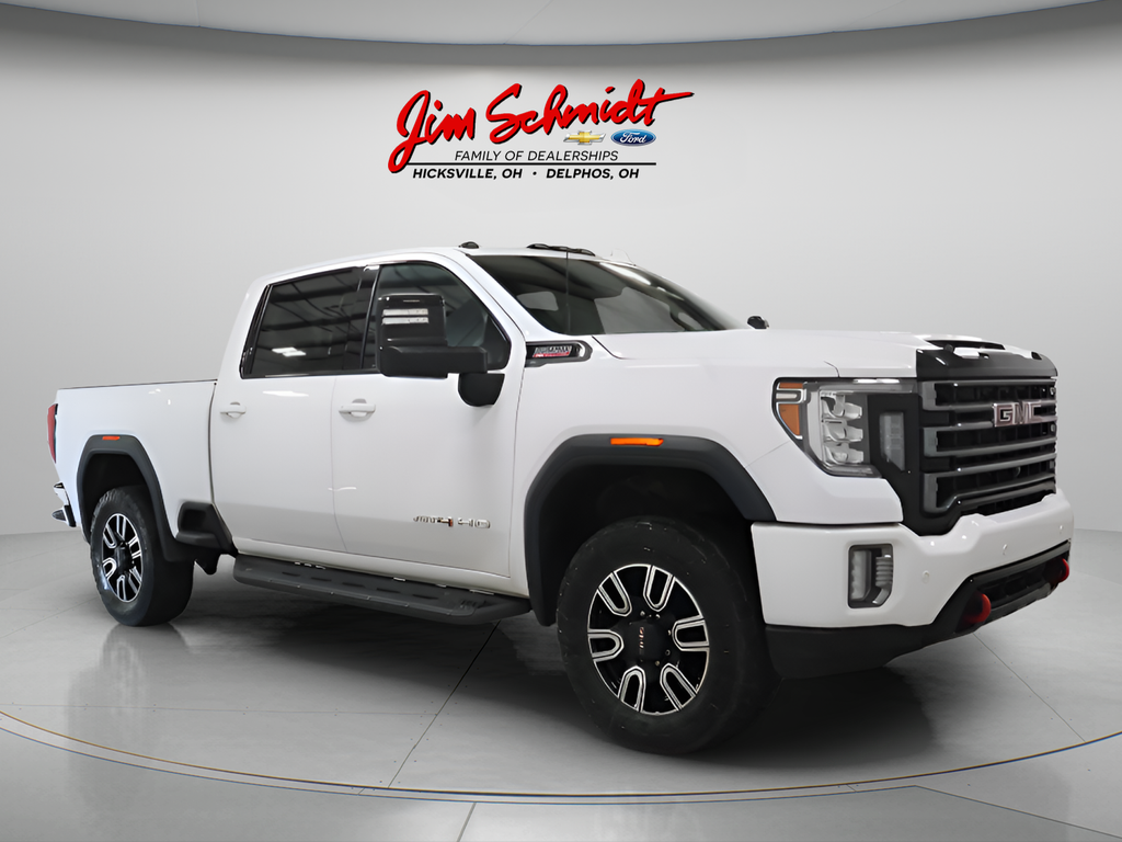 Summit White 2023 GMC Sierra 2500HD Pickup Truck Four-Wheel Drive Automatic