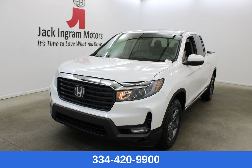 Platinum White Pearl 2023 Honda Ridgeline Pickup Truck All-Wheel Drive 9-Speed Automatic